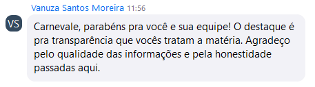 Depoimento 15 de participante do workshop