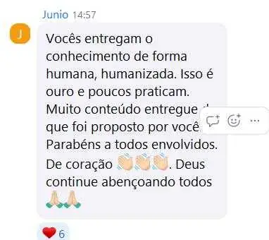 Depoimento 10 de participante do workshop